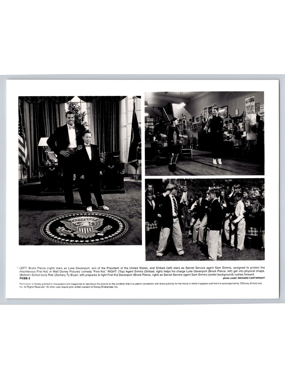 First Kid Movie Photo Sinbad Photo 8 x 10 Photograph